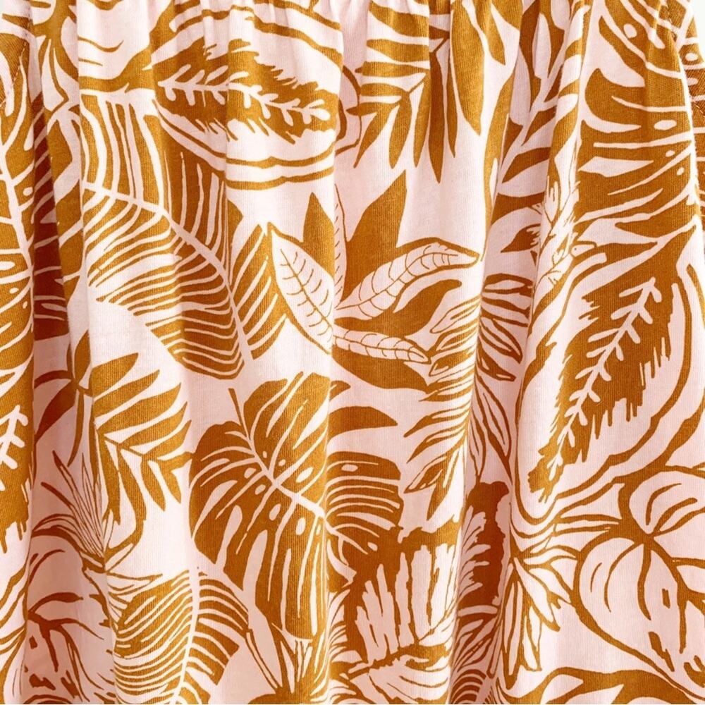 Koolaburra by Ugg Pink Honey Tropical Print Tiered Tank Style Lounge Maxi Dress - Picture 3 of 6
